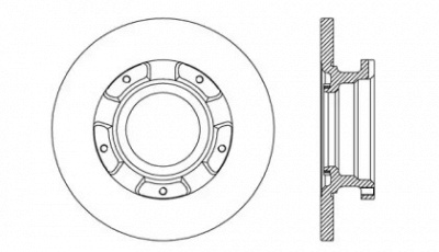 OPEN PARTS bda273710 -  Тормозной диск
